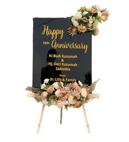 Papan Bunga Akrilik Wedding Venue Ciseeng